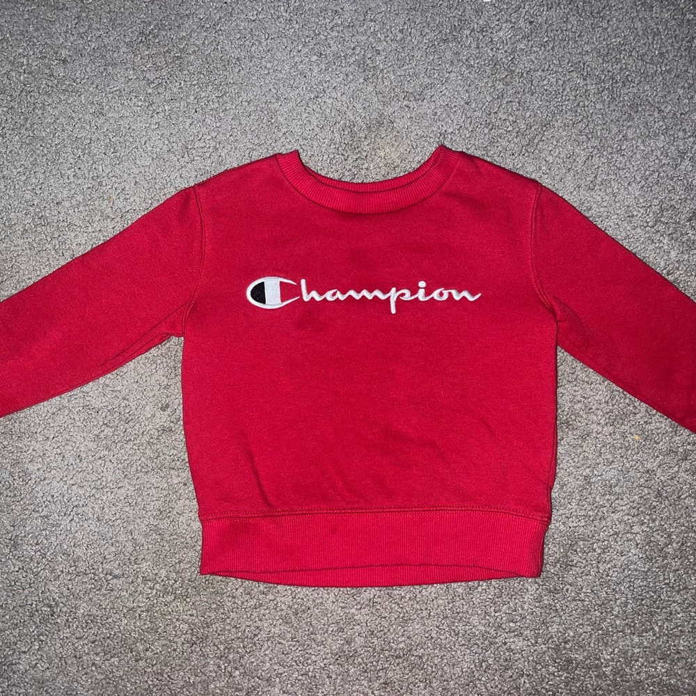 Kids Red Champion Sweatshirt 4T